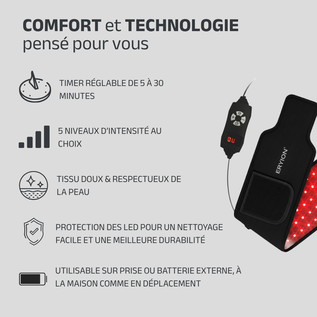ER3 – Ceinture lumière rouge thérapeutique